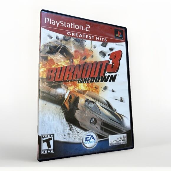 Burnout 3 Takedown PS2 PlayStation 2 Complete CIB w/ Manual & Inserts/ TESTED - Picture 1 of 6